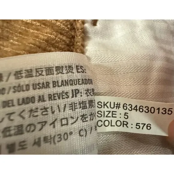 Hollister Brown Corduroy Ultra High Rise Button Front Mini Skirt W27 - Picture 6 of 7